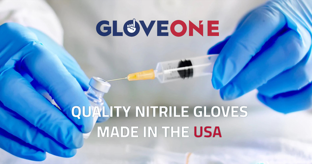 Glove One Quality Nitrile Gloves Made in the USA Glove One